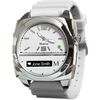 Martian Watches Victory Watch (White Back Plate, Silver Case, & White Band)