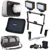 Blackmagic Design Cinema Camera MFT Mount Kit with Handgrips & LED Lights