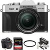 FUJIFILM X-T30 Mirrorless Digital Camera with 18-55mm Lens and Accessories Kit (Silver)