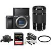 Sony Alpha a6400 Mirrorless Digital Camera with 55-210mm Lens and Accessories Kit