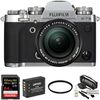 FUJIFILM X-T3 Mirrorless Digital Camera with 18-55mm Lens and Accessories Kit (Silver)