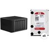 Synology DiskStation 20TB DS1019+ 5-Bay NAS Enclosure Kit with WD NAS Drives (5 x 4TB)