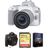 Canon EOS Rebel SL3 DSLR Camera with 18-55mm Lens and Accessory Kit (White)