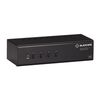 Black Box KVM Switch - 4-Port, Dual-Monitor, DisplayPort 1.2, 4K 60Hz, USB 3.0 Hub, Audio