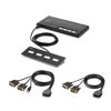 Belkin 4-Port Dual Head DVI Modular Secure KVM Switch PP4.0 W/Remote