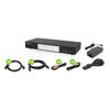 Iogear 4-Port 4K Dual View KVMP Switch with HDMI Connection, USB 3.0 Hub, and Audio (TAA)