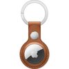 Apple AirTag Leather Key Ring (Saddle Brown)