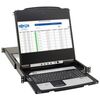Tripp Lite DisplayPort KVM Console Switch 8-Port 17in LCD Dual Rail 1URM