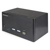 Startech 2 Port Triple Monitor DisplayPort KVM Switch with 2 Port USB 3.0 Hub 5Gbps - Hotkey/push button - UHD 4K 60Hz HDR10 DP 1.2 (3840x2160) - HDCP 2.2 - Front facing USB 3.0 Port, 4x USB HID - 2 or 7.1ch Audio - OS Independent - 2 Year Warranty - TAA