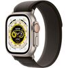Apple Watch Ultra (GPS + Cellular) 49mm Titanium Case with Black/Gray Trail Loop - M/L - Titanium