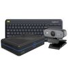 Azulle Byte4 Pro Mini PC with Webcam & Logitech Keyboard Bundle