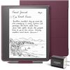 Kindle Scribe Essentials Bundle including Kindle Scribe (16 GB)  Basic Pen Leather Folio Cover with Magnetic Attach Burgundy and Power Adapter
