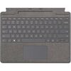Microsoft Surface Pro Keyboard for Surface Pro Copilot+ (11th Edition), Pro 9 and 8 with Pen Storage, Alcantara Material, Platinum Isporuka odmah, Style: Direct, Set: Keyboard with Pen Storage, Color: Platinum