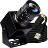 HDMI 60fps USB Camera 4K High Speed Camera USB3.0 HDMI Simultaneous Output Camera 2.8-12mm 4X Manual Zoom Lens H.264 Close-up USB Video Camera for TV Projector Monitor Industrial Application