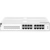 HPE Networking Instant On Switch Series 1430 16-Port Gb Unmanaged Layer 2 Ethernet Switch with PoE | 16x 1G | 16x CL4 PoE (124W) | Fan-Less | US Cord (R8R48A#ABA), Model: 16G PoE