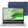 Acer - Chromebook 315 - 15.6" Full HD Laptop - Intel Celeron N4500 - 4GB LPDDR4X - 64GB eMMC - Protective Sleeve &ndash; Silver - Sparkly Silver