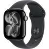 Apple Watch Series 11 [GPS 42mm] Smartwatch with Jet Black Aluminum Case with Black Sport Band - S/M. Sleep Score, Fitness Tracker, Health Monitoring, Always-On Display, Water Resistant, Velicina sata: 42mm case + Small/Medium band, Color: Jet Black Aluminum Case w/ Black Sport Band