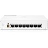 HPE Networking Instant On Switch Series 1430 8-Port Gb Unmanaged Layer 2 Ethernet Switch with PoE | 8X 1G | 8X CL4 PoE (64W) | Fan-Less | US Cord (R8R46A#ABA), Model: 8G PoE