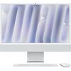 Apple 2024 iMac All-in-One Desktop Computer with M4 chip with 10-core CPU and 10-core GPU: Built for Apple Intelligence, 24-inch Retina Display, 24GB Unified Memory, 512GB SSD Storage; Silver, Color: Silver