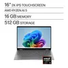 HP - OmniBook X Flip 2-in-1 - 16" 2K Touchscreen Laptop - AMD Ryzen AI 5 430 (2026) - 16GB Memory - 512GB SSD - Copilot+ PC - Meteor Silver