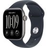 Apple Watch Series 12 GPS 42mm Smartwatch Space Gray Aluminum Case, Navy Blue Sport Band - S/M. Health + Fitness + Sleep Tracking, Heart Rate, Safety, Velicina sata: 42mm, Color: Space Gray Aluminum Case with Navy Blue Sport Band