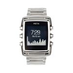 MetaWatch M1 Core Smartwatch (Stainless Steel, Stainless Steel Bracelet)