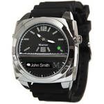 Martian Watches Victory Watch (Black Back Plate, Silver Case, & Black Band)