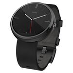 Motorola Moto 360 Smartwatch (Black Horween Leather)