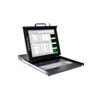 Rose Electronics RackView Switch 19 LCD Drawer +8 Port DVI KVM switch, 1280x1024 LCD VGA/DVI, Touch Pad, USB