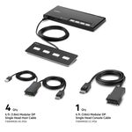 Belkin 4-Port Single Head DP Modular Secure KVM Switch PP4.0 W/ Remote