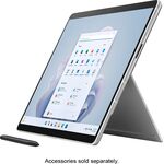 Microsoft - Surface Pro 9 – 13" Touch Screen – Intel Evo Platform Core i7- 32GB Memory – 1TB SSD – Device Only (Latest Model) - Platinum