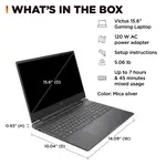 HP - Victus 15.6" 144Hz Full HD Gaming Laptop - AMD Ryzen 7 7445HS - 16GB Memory - NVIDIA GeForce RTX 4050 - 512GB SSD - Mica Silver