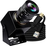 HDMI 60fps USB Camera 4K High Speed Camera USB3.0 HDMI Simultaneous Output Camera 2.8-12mm 4X Manual Zoom Lens H.264 Close-up USB Video Camera for TV Projector Monitor Industrial Application