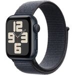 Apple Watch SE (2nd Gen) [GPS 40mm] Smartwatch with Midnight Aluminum Case with Ink Sport Loop One Size. Fitness and Sleep Trackers, Crash Detection, Heart Rate Monitor, Carbon Neutral