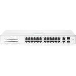 HPE Networking Instant On Switch Series 1430 26-Port Gb Unmanaged Layer 2 Ethernet Switch | 26x 1G | 2X SFP Uplink Ports | Fan-Less | US Cord (R8R50A#ABA)