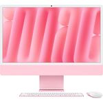 Apple 2024 iMac All-in-One Desktop Computer with M4 chip with 10-core CPU and 10-core GPU: Built for Apple Intelligence, 24-inch Retina Display, 24GB Unified Memory, 512GB SSD Storage; Pink MD2U4CR/A
