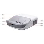 VIEWSONIC PS700W Ultra-Short Throw WXGA projector, 3300 lumens, PortAll, 13.38lbs net.