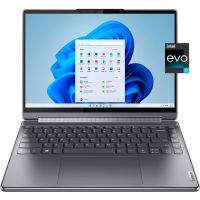 Lenovo - Yoga 9i 2-in-1 14" 4K OLED Touch Laptop with Pen - Intel Evo Platform - Core i7-1360P with 16GB Memory - 1TB SSD - Storm Grey