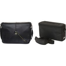 Jill-E Designs Sasha 13" Leather Bag / E-Go Camera Insert