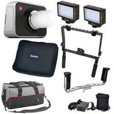 Blackmagic Design Cinema Camera MFT Mount Kit with Handgrips & LED Lights