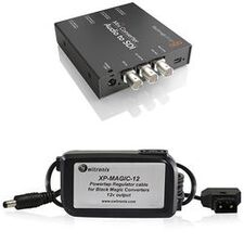 Blackmagic Design Mini Converter Audio to SDI w/ Switronix Powertap Converter Cable