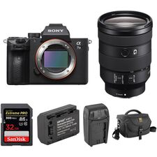 Sony Alpha a7 III Mirrorless Digital Camera with 24-105mm Lens and Accessories Kit