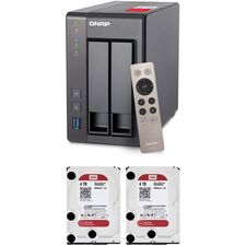 Top ponuda QNAP TS-251+ 8TB (2 x 4TB) Two-Bay NAS Server Kit with WD NAS Drives - LaptopPlaza uvoz i distribucija laptopova, projektora i druge IT opreme