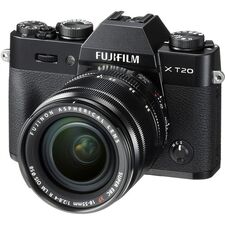 FUJIFILM X-T20 Mirrorless Digital Camera with 18-55mm Lens (Black)