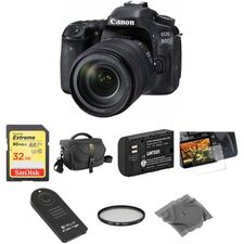 Canon EOS 80D DSLR Camera with 18-135mm Lens Basic Kit