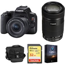 Top ponuda Canon EOS Rebel SL3 DSLR Camera with 18-55mm and 55-250mm Lenses Kit (Black) - LaptopPlaza uvoz i distribucija laptopova, projektora i druge IT opreme