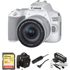 Top ponuda Canon EOS Rebel SL3 DSLR Camera with 18-55mm Lens Basic Kit (White) - LaptopPlaza uvoz i distribucija laptopova, projektora i druge IT opreme
