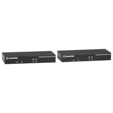 Black Box  KVM Extender over Fiber Bundle - 4K30, Single-Head, DisplayPort, USB 2.0 Hub, Serial, Audio, Local Video