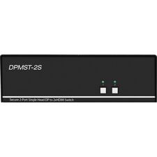 SmartAVI 2-Port single-head DP to 2xHDMI Secure KVM w/ audio