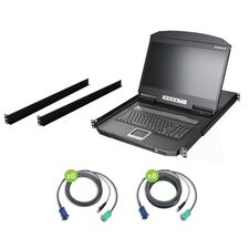 Top ponuda Iigear Widescreen Short Depth 16-Port LCD KVM Switch w/16x USB KVM Cables - LaptopPlaza uvoz i distribucija laptopova, projektora i druge IT opreme